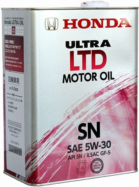 HONDA 08218-99974 ULTRA LTD масло моторное SN/GF-5  5/30  4л