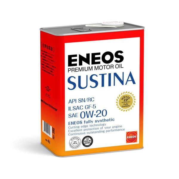 Масло моторное ENEOS SUSTINA SN Синтетика 0W-20