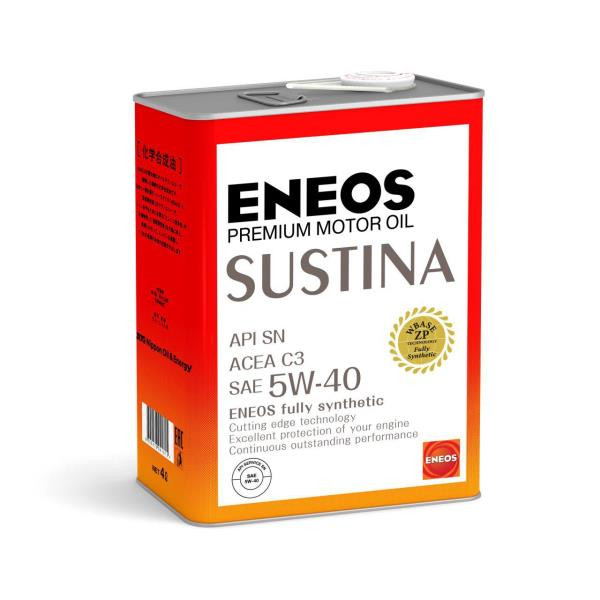 Масло моторное ENEOS SUSTINA SN Синтетика 5W-40