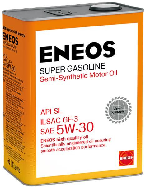 Масло моторное ENEOS Super Gasoline SL псинт 5W30 4л