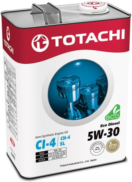 Масло моторное TOTACHI Eco Diesel CI-4/CH-4/SL псинт 5W30 4л