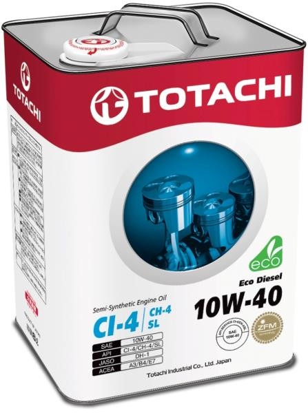 Масло моторное TOTACHI Eco Diesel CI-4/CH-4/SL псинт 10W40 6л