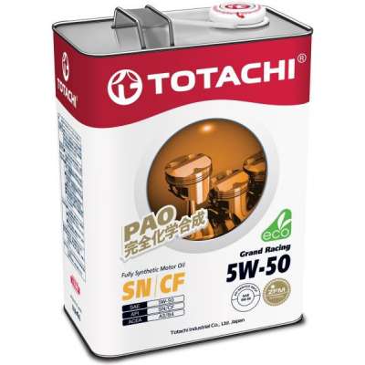Масло моторное TOTACHI Grand Racing Fully Synthetic SN/CF Синтетика 5W50 4л