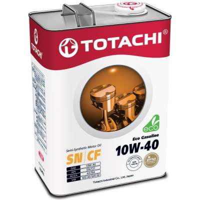 Полусинтетическое моторное масло TOTACHI Eco Gasoline SN/CF 10W-40 4л