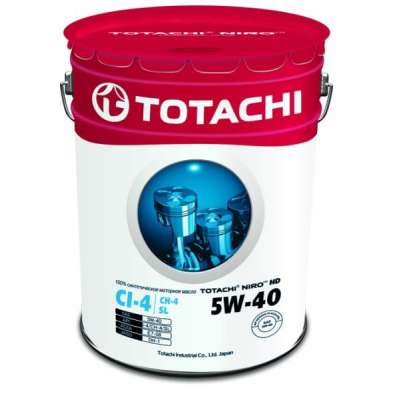 Масло моторное TOTACHI NIRO  HD Synthetic API CI-4 / SL 5W-40 19,34л