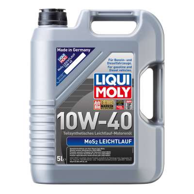 Полусинтетическое моторное масло Liqui Moly MoS2 Leichtlauf 10W-40 5л