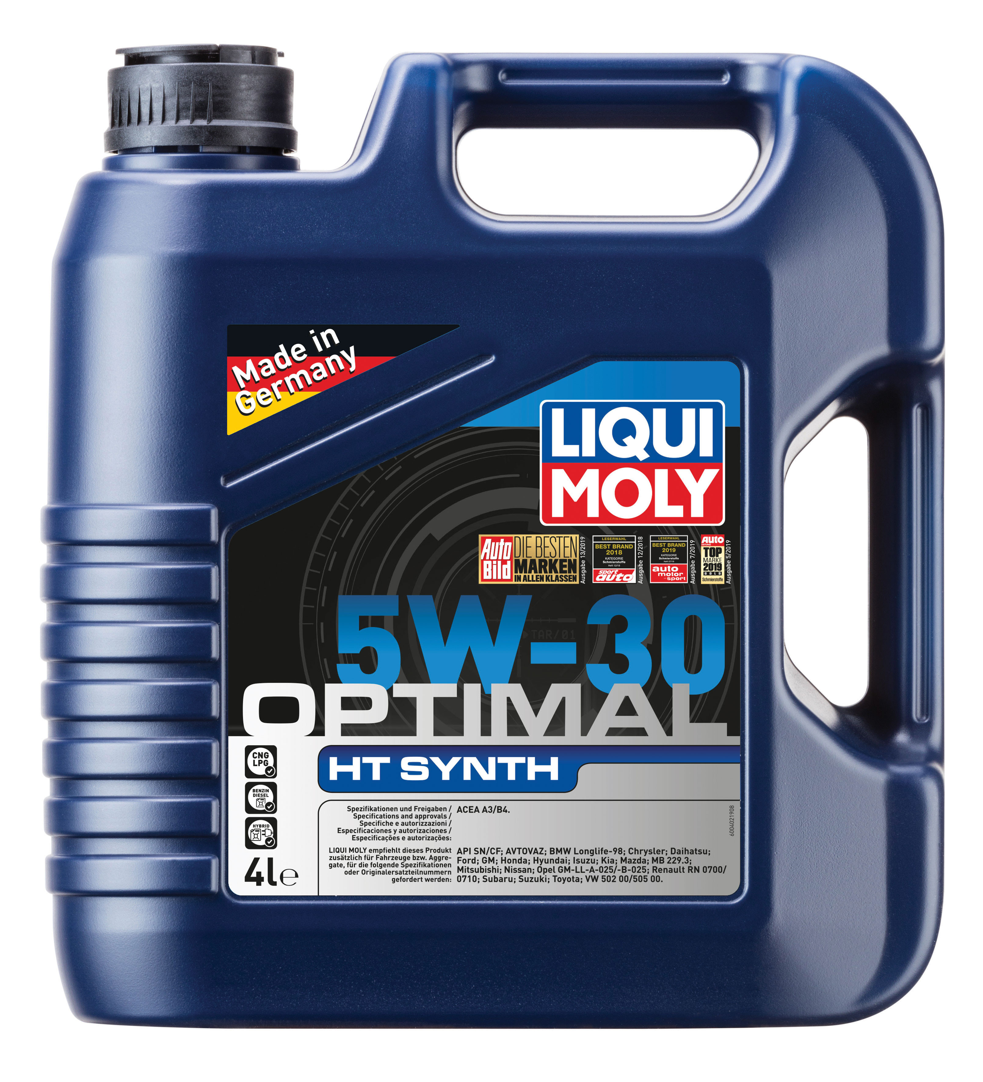 НС-синтетическое моторное масло Liqui Moly Optimal HT Synth 5W-30 4л