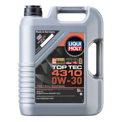Полусинтетическое моторное масло Liqui Moly Top Tec 4310 0W-30 5л