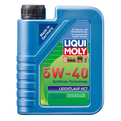 НС-синтетическое моторное масло Liqui Moly Leichtlauf HC 7 5W-40 1л