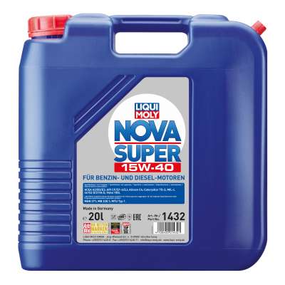 Минеральное моторное масло Liqui Moly Nova Super 15W-40 20л