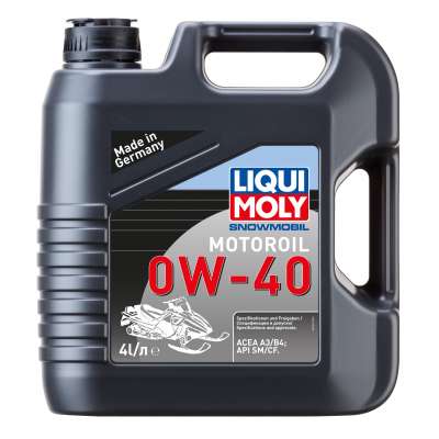 Синтетическое моторное масло для снегоходов Liqui Moly Snowmobil Motoroil 0W-40 4