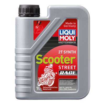 Синтетическое моторное масло для скутеров Liqui Moly Motorbike 2T Synth Scooter Street Race 1л