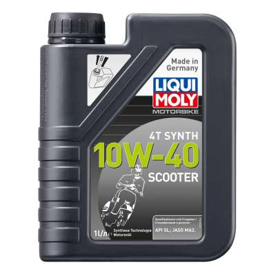 НС-синтетическое моторное масло для скутеров Liqui Moly Motorbike 4T Synth Scooter 10W-40 1л