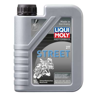 Полусинтетическое моторное масло для 2-тактных мотоциклов Liqui Moly Motorbike 2T Street 1л