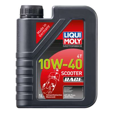 Синтетическое моторное масло для скутеров Liqui Moly Motorbike 4T Scooter Race 10W-40 1л