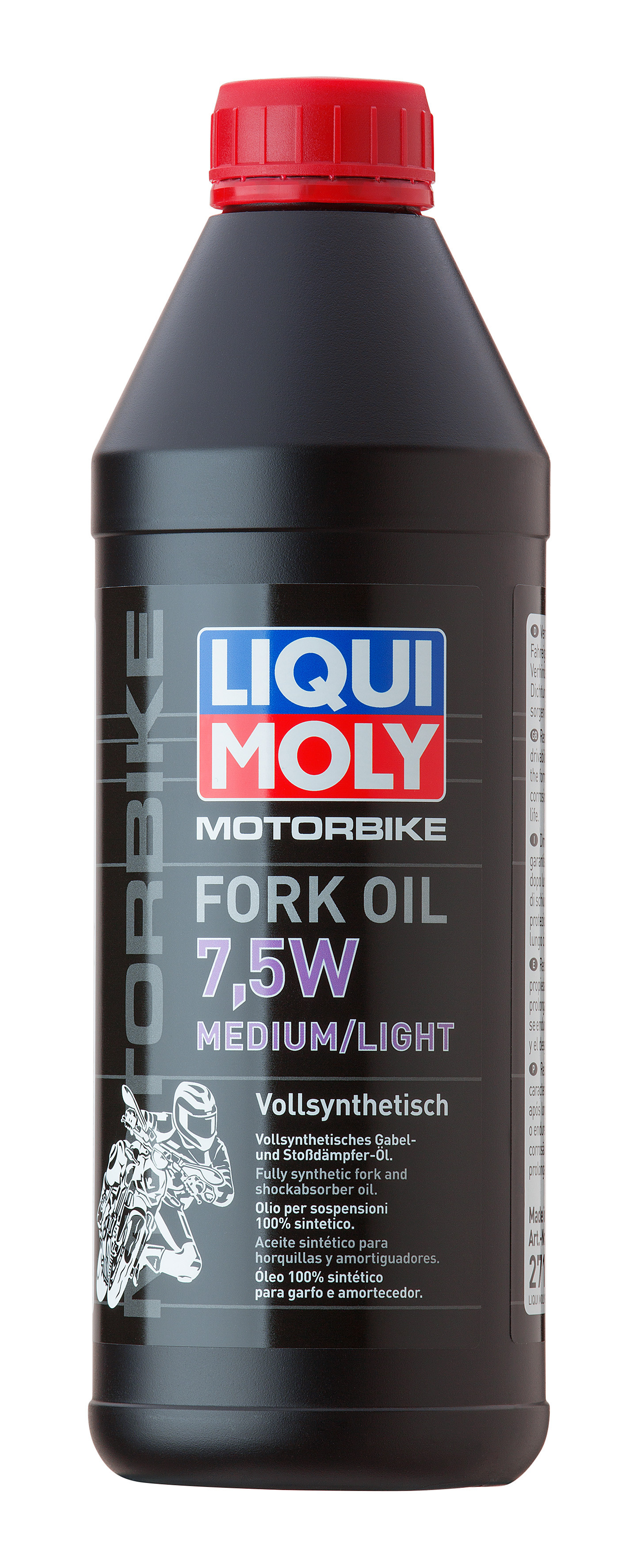 Синтетическое Масло для вилок и амортизаторов Liqui Moly Motorbike Fork Oil Medium/Light 7,5W 1л
