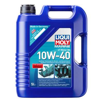 НС-синтетическое моторное масло для лодок Liqui Moly Marine 4T Motor Oil 10W-40 5л