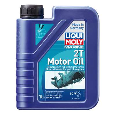 Минеральное моторное масло для водной техники Liqui Moly Marine 2T Motor Oil 1л