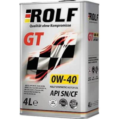 Моторное масло ROLF GT SAE 0W-40 API SN/CF