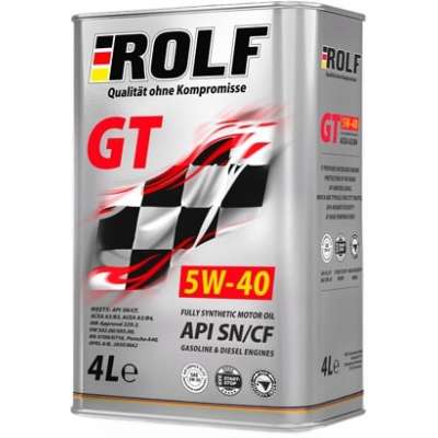 Моторное масло ROLF GT 5W-40 SN/CF