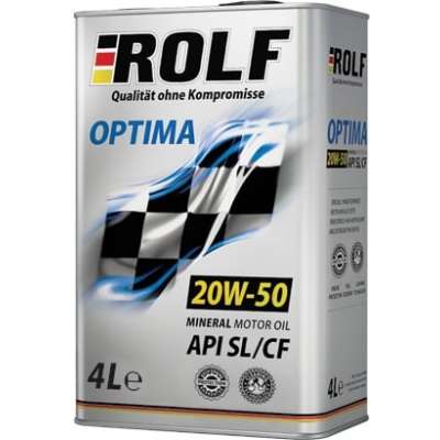 Моторное масло ROLF OPTIMA 20W-50 SL/CF