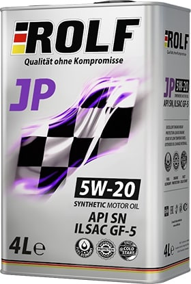 Моторное масло ROLF JP SAE 5W-20 ILSAC GF-5/API SN