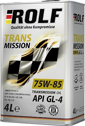 Трансмиссионное масло ROLF TRANSMISSION 75W-85 GL-4